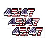 NYTKL 3PCS Trump 45 47 President Stickers, 2024 President Victory Bumper Sticker Waterproof Vinyl Decal, Anti-Fade USA Flag Decals MAGA Trump Merchandise for Vehicle Window Laptop