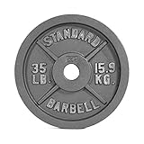 CAP Barbell Olympic 2-Inch Weight Plate, Gray