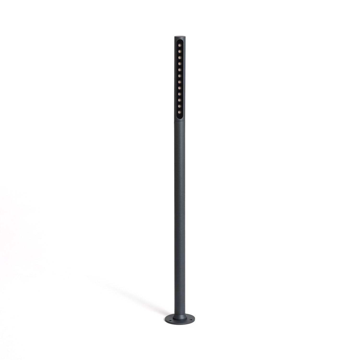 LEDKIA Baliza Exterior LED 8W Superficie Pie 80cm Aidan Antracita