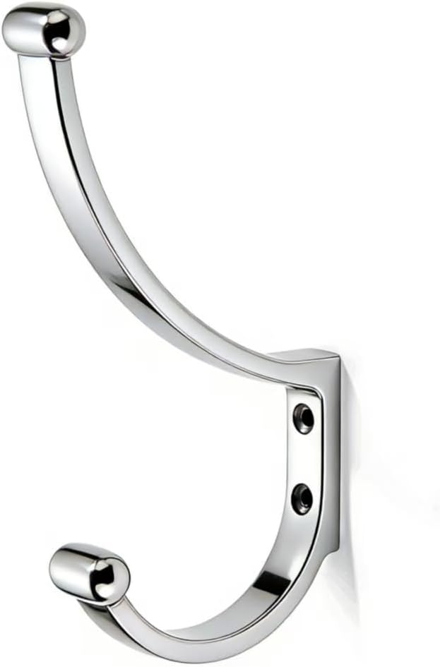 khtumeware 3 Pack 6 inch Zinc Alloy Antique Brass Large Coat Hook Set, Anti-Rust Bathroom Hook, Modern and Simple Towel Robe Hooks for Storage on the Back of the Entrance Door and Bedroom wall