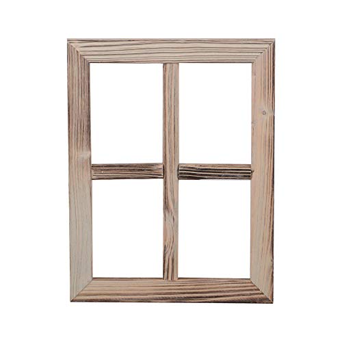 UNUS Deko Fenster aus Holz, Fensterrahmen im Vintage Design, Bilderrahmen rechteckig 35 x 27 x 1,5 cm UNUS Deko Fenster aus Holz, Fensterrahmen im Vintage Design, Bilderrahmen rechteckig 35 x 27 x 1,5 cm
