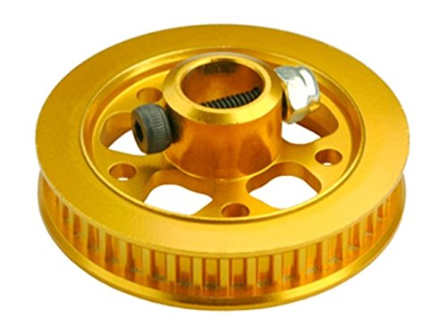 MICROHELI CNC Aluminum Tail Drive Pulley (Gold) - Blade 300 CFX