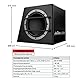 AXTON ATB20A – 20 cm / 8“ Aktiv Subwoofer für Auto und Reisemobile, kompakte Gehäuse Bass Box mit Verstärker, aktive Basskiste mit High Level Eingängen, 100 Watt RMS
