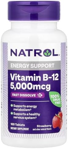Natrol Vitamin B12 5000mcg F/D Tab100 047469066727