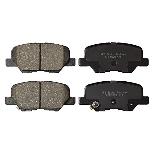 KFE KFE1679-104 Ultra Quiet Advanced Premium Ceramic Brake Pad REAR Set Compatible With: 2014-2016 Mitsubishi Outlander, 2013-2019 Outlander Sport; 14-16 Mazda 3 Vin # Starting w/ 3, 14-15 Mazda 6