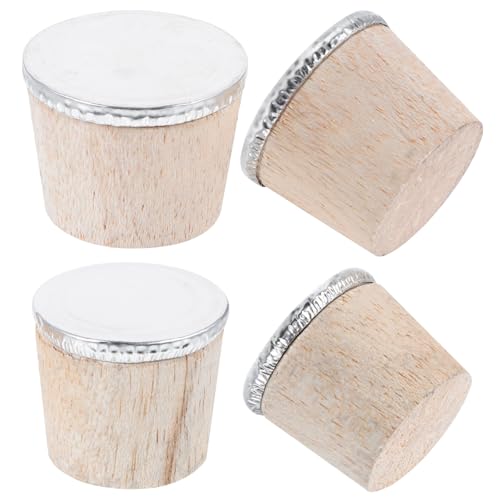MUELODSIC 4 Piezas Tapones de Corcho para Garrafas y Botellas de y Pequeños Resistentes al Agua Hirviendo Sellado Hermético para Tetera y Botella Accesorio Versátil y Duradero