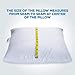 ComfyDown Travel Pillow - 800 Fill Power European Goose Down Pillow for Plane, Car & Home - 100% Hypoallergenic - Egyptian Cotton Cover - Made in USA - 12”x16”