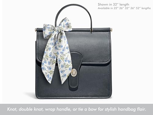 Liberty London Purse, Head, or Neck Scarf - "Pansy Ros" Floral Skinny Scarf - Headband, Handbag, Purse Handle - Silky Tana Lawn Cotton3