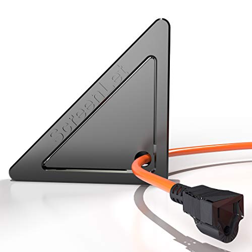 Screenlet Window Screen Pass Through Attachment - Bring Inside Power Outside, Easily - Fits On Any Standard Window Screen - Ideal For Holiday Lights, Landscaping Equipment, Rvs And Boat Houses - Black #TOP12