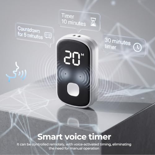 Smart Digital Kitchen Timer, Voice Activated Countdown Magnetic Timers - image 3