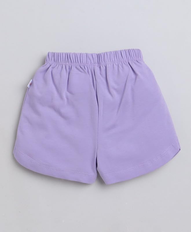Image of BUMZEE Orange & Purple Girls Cap Sleeves Top & Short Set