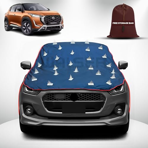 Image of WALSER Spike Car Cover for Nissan Magnite | Anti-Climb Nail Guard for Dogs & Monkeys | Protects Bonnet, Roof & Dicky | UV, Dust & Snow Protection | Spike Cover with 4 Adjustable Hook
