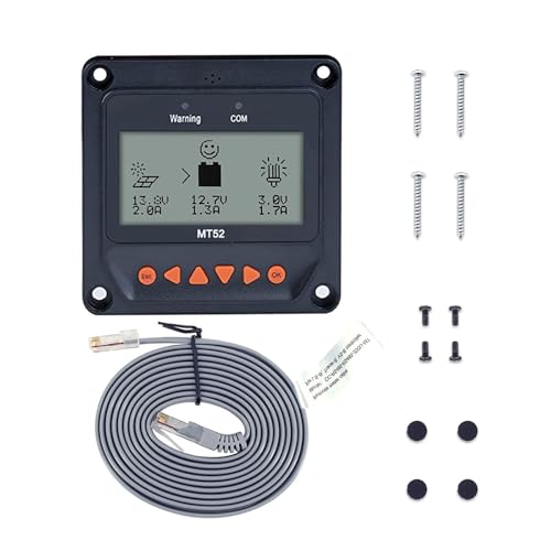 EPEVER® MT52 Unità di controllo remoto per monitoraggio e impostazione dei parametri del...