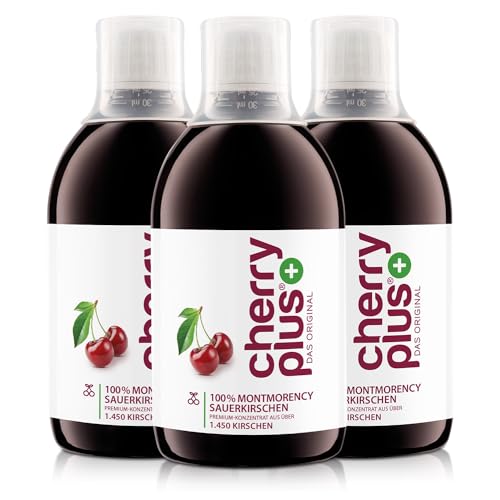 US-Montmorency-Sauerkirsch-Konzentrat hochkonzentriert 1.450 Montmorency-Sauerkirschen pro Flasche (500 ml) Cherry PLUS