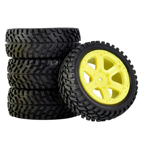 RC��������̕��i For Wltoys 144001 124018 124019 For MN99S MN90 MN86 For HSP For HPI 1:10 1:14 1:16 4 �z�C�[���I�t���[�h�^�C���z�C�[����(E yellow)