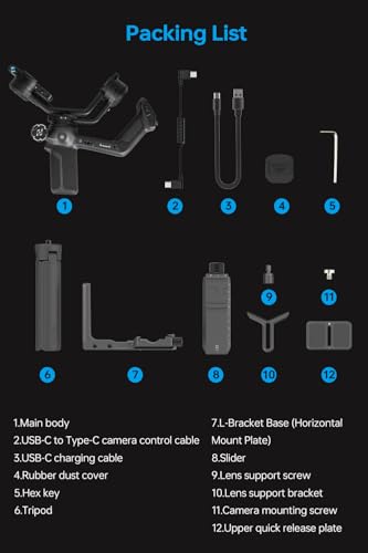 Image of FeiyuTech SCORP 3 Gimbal Stabilizer for Camera, Professional Handheld Gimbal
