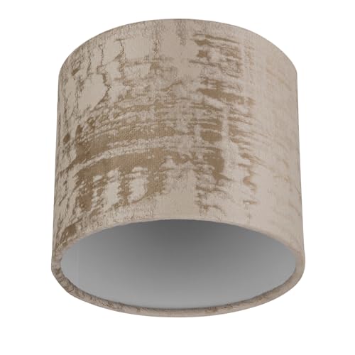 REV Abat-jour - Abat-jour de rechange rond au look vintage en coton de haute qualité, diamètre 14 cm, pour lampe suspendue et lampe de table, douille E27,...