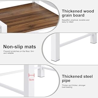 Supporto Per Asciugatrice Sopra Lavatrice,Scaffale Per Incolonnamento Lavatrice E Asciugatrice Regolabile In Altezza,Armadio Sopra Lavatrice Per Bagno Cucina Balcone,Capacità Di Carico 350kg. (Bianco)