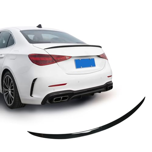 BDBO Rear Spoiler Wings for Mercedes Benz C Class W206 2022-2025 C300 C43 4MATIC Trunk Spoiler Wing Trunk Tail Rear Trunk Lid,Glossy Black - AMG Style