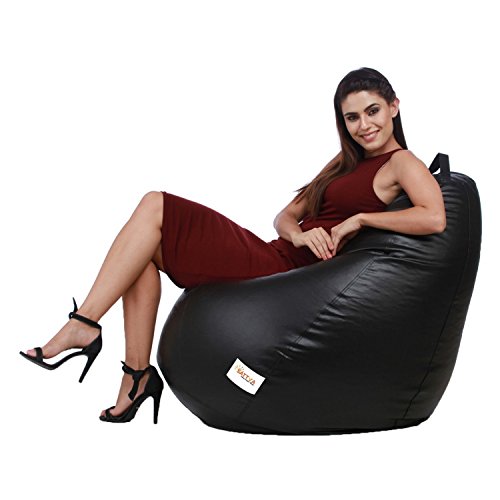 Image of Sattva Classic Bean Bag Cover Without Beans XXXL Size - Black