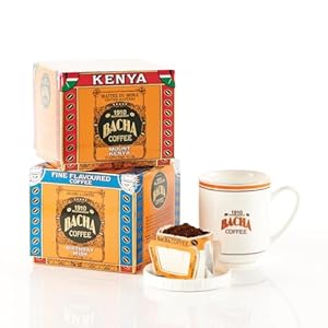 Bacha Coffee Birthday Wish and Mount Kenya 100% Arabica Beans Specialty Coffee Bag Gift Box Bundle