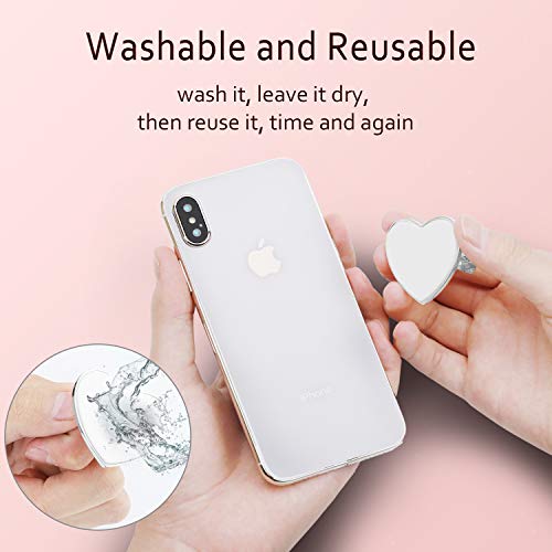 Nsiucion HEART-SLIVER Cell Phone Finger Ring Stand thumb #3