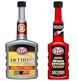 Petrol Combo Pack – 200ml Injector Cleaner + 400ml 5 in 1 Fuel System Cleaner – Cleans Injectors, Boosts MPG, Reduces Emissions, Restores Petrol Engine Performance