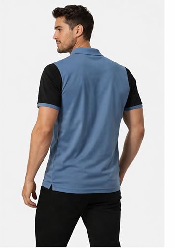 Image of 3BROS Men's Cotton Blend Half Sleeve Regular fit Comfortable Polo Neck T-Shirt (Pack of 1)