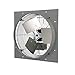 TPI Corporation CE16DV, Venturi Mounted Direct Drive Wall Exhaust Fan, 16" Blade Diameter, 3 Speed 120 Volt Motor, 1/8HP, May be Used with External Shutter