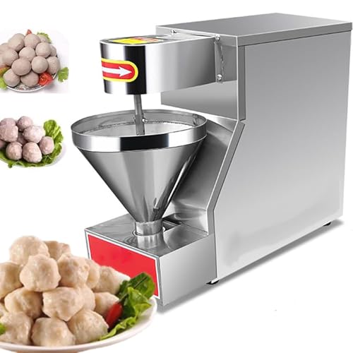 Máquina De Albóndigas Comercial, Máquina De Albóndigas Eléctrica De 750 W, con 3 Moldes De 20/24/28 Mm, 180-200 Piezas/min, Máquina Formadora De Albóndigas De Velocidad Ajustable, Herramientas para