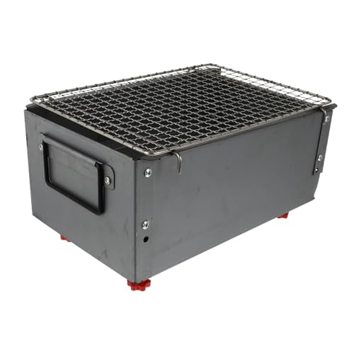 Garneck Grill Barbecue Outdoor Charcoal Camping Stove for Electric Camping Tool Kitchen Gadget Stove with Thin Mesh Supply Silver