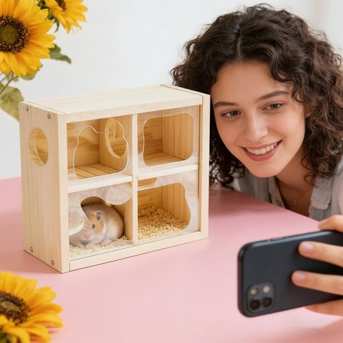 Casa de juegos para escalar en el hábitat de jerbos y hámsteres activos 4
