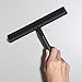 E.Palace All-Purpose Squeegee for Shower, Window, Car Glass and Kitchen (Black sillicone)