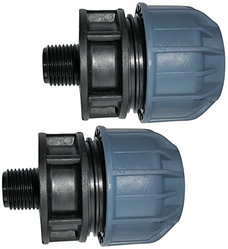 AERZETIX C51918 2er Muffe Gewindeadapter