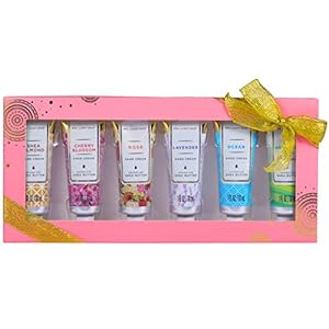 Hand Cream Set – Spa Luxetique Hand Cream Gift Set – 6x30ml Shea Butter Hand Moisturiser, Mini Hand Cream for Very Dry…
