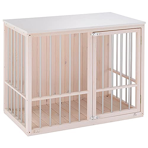 Ferplast 87040311 Innenhütte für Hunde Dog Fort, FSC-Holz, Aluminiumstangen, Sicherheitsschloss, 1 stück
