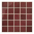 SMOOSTIKC Thicker Dark Red Peel and Stick Backsplash Tiles-10 pcs of 12" x 12"-3D Adhesive Glossy Square Panels Stick on Backsplash Tiles for Kitchen,Bathroom, Vinyl, Waterproof, Interior Wall Tiles