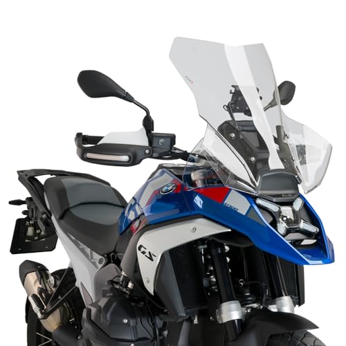 Bulle touring plus Puig voyage à moto grand confort et clarté transparente