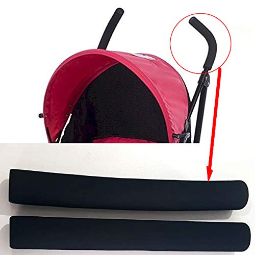 COPRIMANIGLIE 2 PEZZI NERO RIVESTIMENTO MANUBRIO PASSEGGINO UNIVERSALE