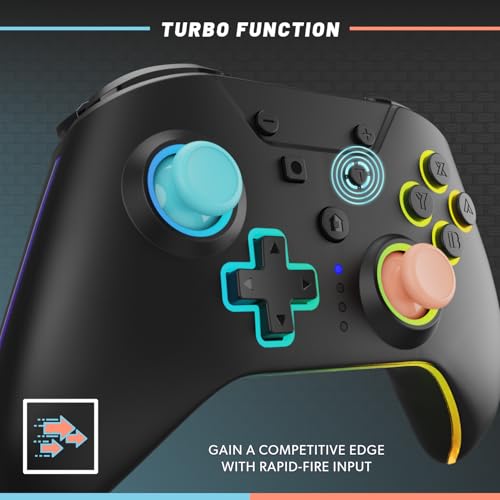Armor 3 - NuRival Wireless Pro Controller for Nintendo Switch 2 / OLED/Switch – Hall Effect Joysticks, Anti-Stick Drift, Pulse Feedback, Gyro Motion Controls, Remappable Buttons by Hyperkin - Image 5