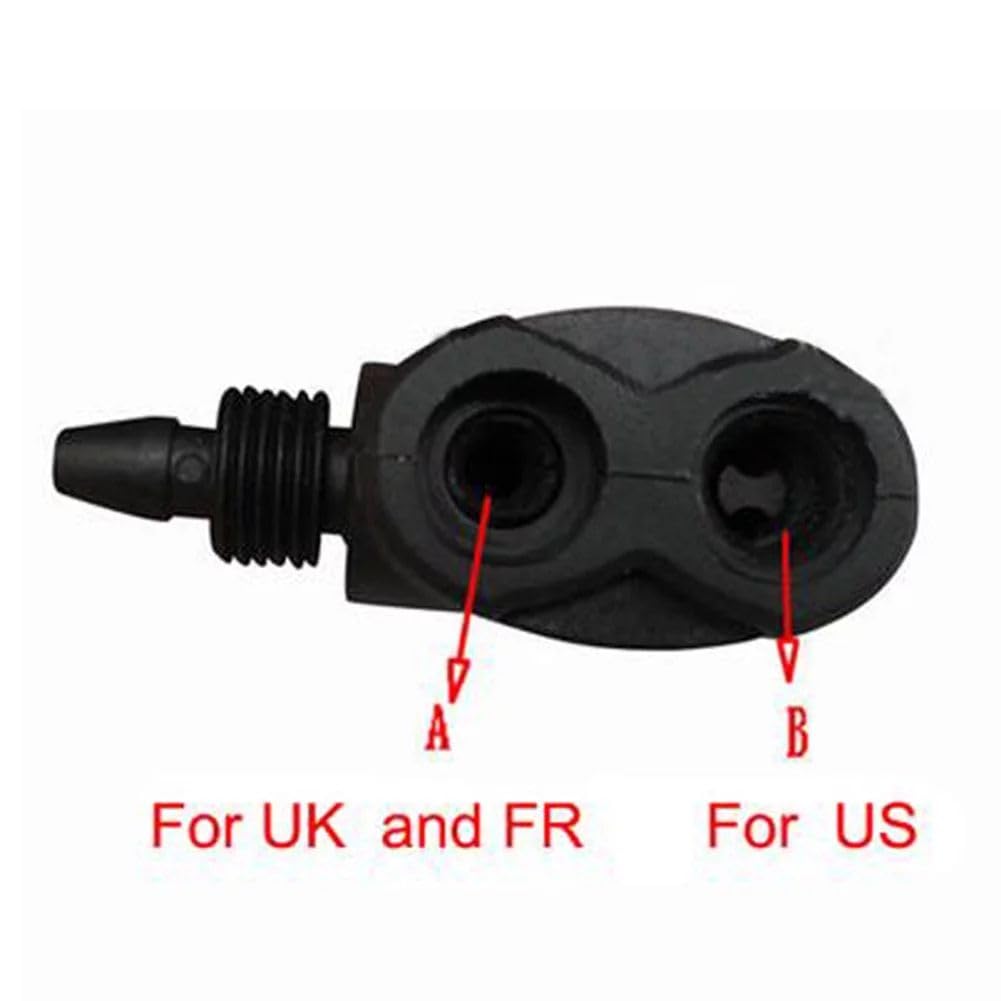 Black Pump Adapter Valve, 3 in 1 Replacement Dual Head Air Pump Adapter Valve Bicycle Bike Cycle Tyre Tube Pump Adapter Tires and Tubes - Image 3
