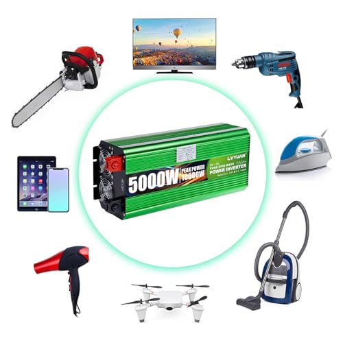 Convertisseur 12V 220V Pur Sinus 5000W LVYUAN avec double télécommande - 4