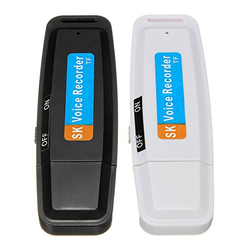 MASUNN 32Gb USB Stylo Disque Flash Lecteur Audio Numérique Enregistreur Vocal Noir