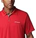 Columbia Men's Utilizer Short Sleeve Polo, Mountain Red, Medium