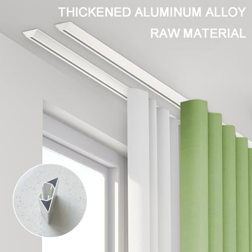 Rail de plafond aluminium blanc 250 cm polyvalent intérieur