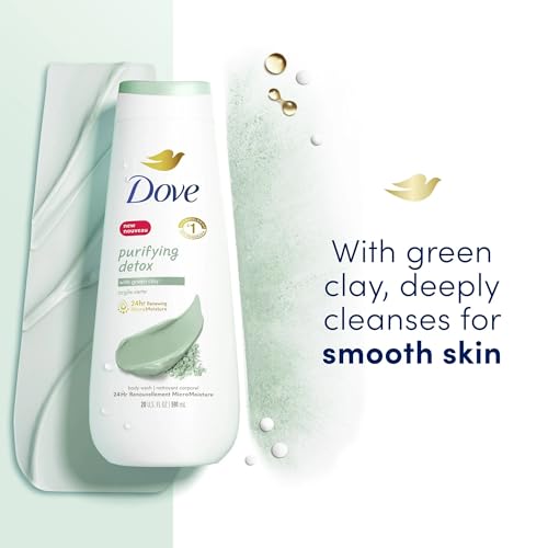 Image of Dove Purifying Detox Green Clay Body Wash 591ml