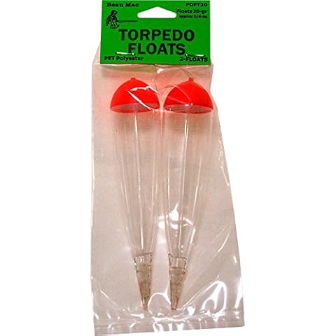 Beau Mac PET Clear Torpedo Slip Floats, 7 Grams Cover