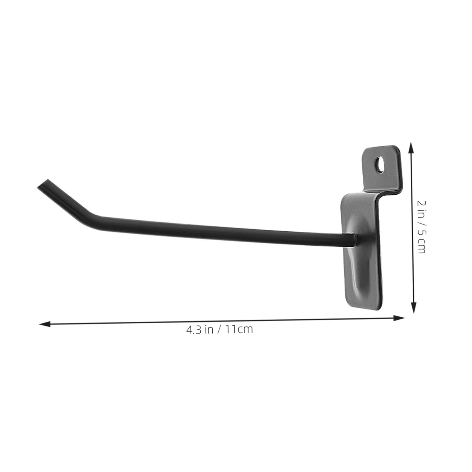 KICHOUSE 10pcs Peg Board Hook 10cm Long Utility Hook Peg for Mobile Accessories Kit