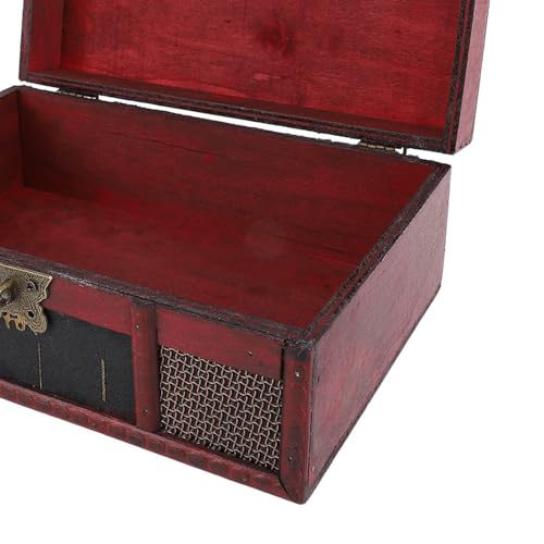 Caja de almacenamiento en forma de libro de madera comprimida multicapa vintage 8