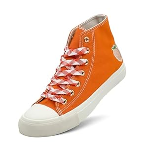 soofylia High Top Canvas Sneakers for Women Classic Lace Up Canvas Shoes Casual Tennis Comfortable Fashion Walking Shoes